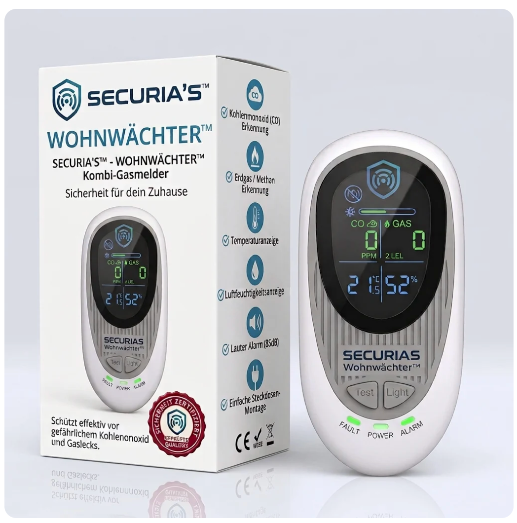SECURIAS 4 in 1 CO Detektor für Haushalte