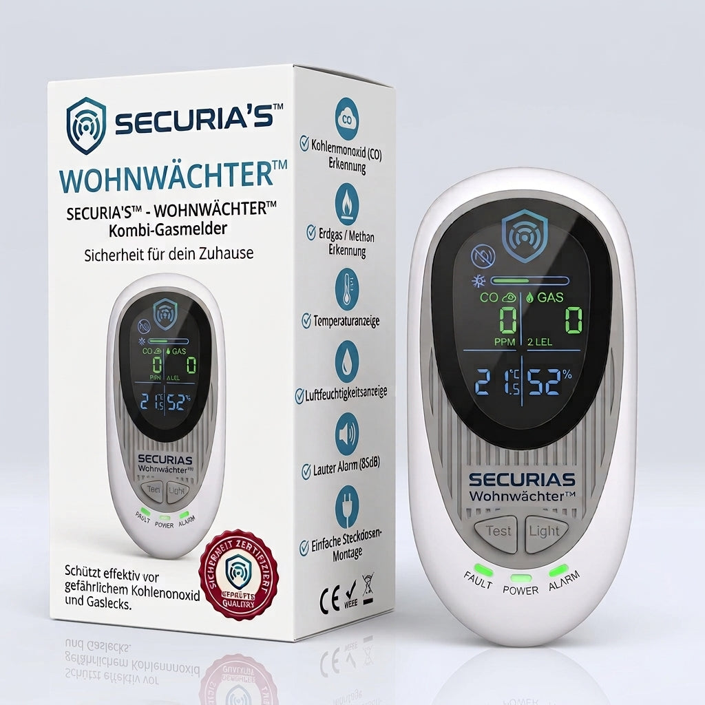SECURIAS™ 4 in 1 CO Detektor für Wohnmobile