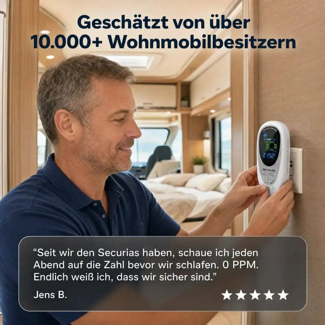 SECURIAS™ 4 in 1 CO Detektor für Wohnmobile